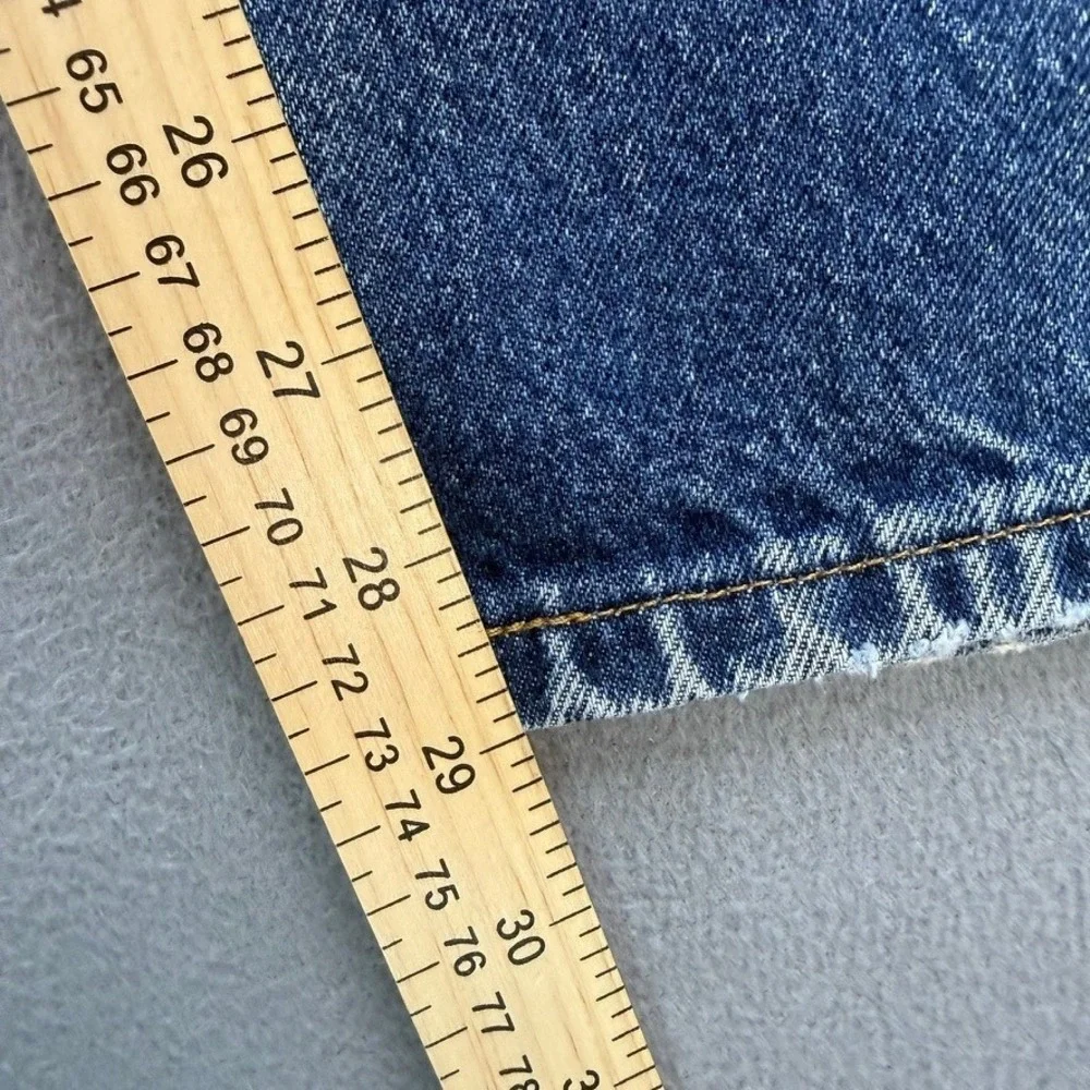 VTG Levis 505 Straight Leg Jeans 33x30 (FIt 30x29) Blue Faded Made in USA Work
